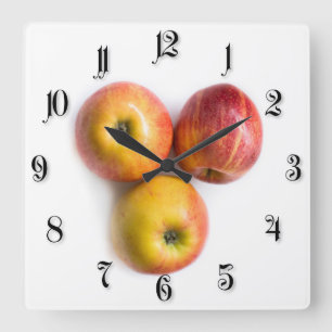 Reloj Cuadrado Manzanas rías