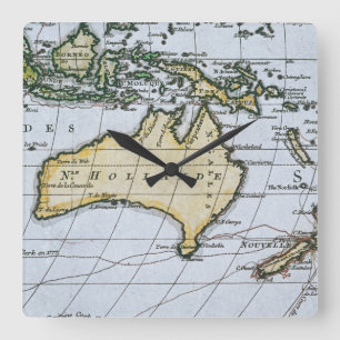 Reloj Cuadrado Map of New Holland