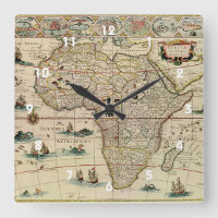 Mapa de África de los 1660's del vintage de Willem