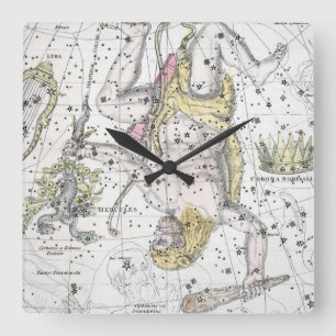 Reloj Cuadrado Mapa de la placa VIII de las constelaciones