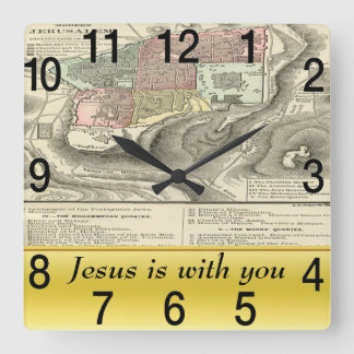 Reloj Cuadrado Mapa De Prefacio De La Vida De Cristo