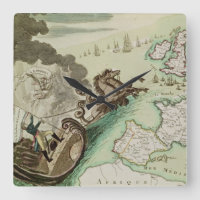 Mapa del ataque naval a Inglaterra de Napoleón