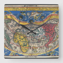Mapa del mundo en forma de corazón antiguo de Pete