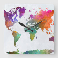 Mapa Mundial de Acuarela