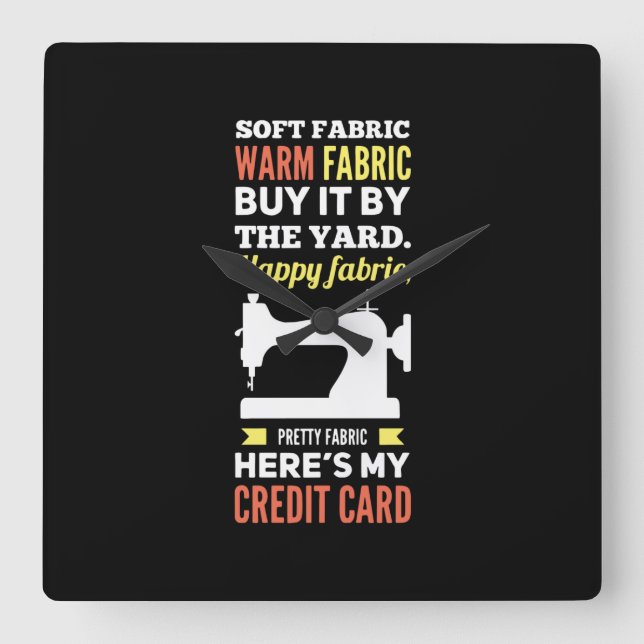 Reloj Cuadrado Máquina de coser (Anverso)