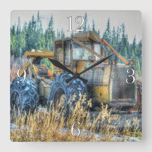 Reloj Cuadrado Maquinaria agrícola, Tractor, Alojamiento, Vehícul