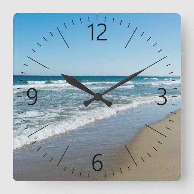 Reloj Cuadrado Mar (Anverso)