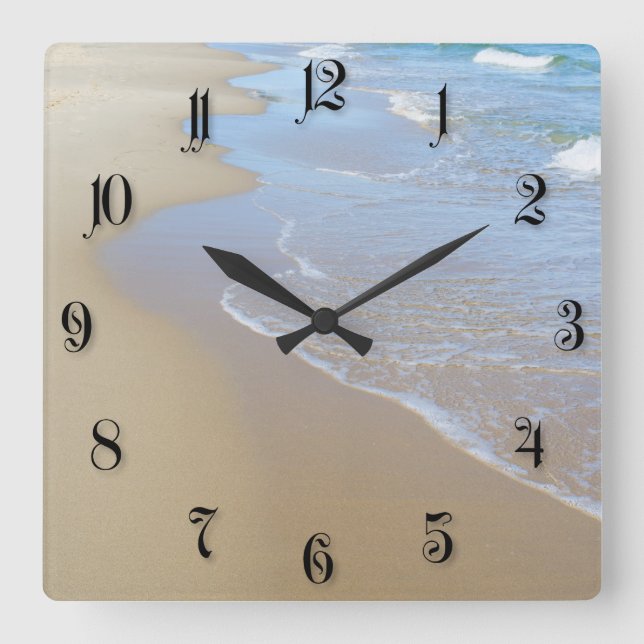 Reloj Cuadrado Mar (Anverso)