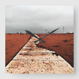 Reloj Cuadrado Mar de invierno