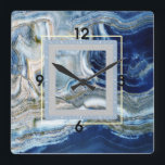 Reloj Cuadrado Marble Art Deco<br><div class="desc">Gran diseño de reloj. Te encantará como a otros. Tenga la libertad de usar este diseño para otro producto que desee o para el personalizar y agregue su texto. Sígueme por más. Gracias. Que tengas un buen día.</div>