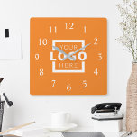 Reloj Cuadrado Marca promocional del logotipo de la empresa perso<br><div class="desc">Añada el logotipo corporativo de su empresa personalizado para crear un reloj de pared único. Hace un gran regalo promocional o regalo corporativo para clientes,  vendedores,  empleados u otras personas especiales. Elija entre diferentes formas y tamaños de reloj. No hay cantidad mínima,  no hay cargos de instalación.</div>