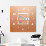 Reloj Cuadrado Marca promocional del logotipo de la empresa perso<br><div class="desc">Añada el logotipo corporativo de su empresa personalizado para crear un reloj de pared único. Hace un gran regalo promocional o regalo corporativo para clientes,  vendedores,  empleados u otras personas especiales. Elija entre diferentes formas y tamaños de reloj. No hay cantidad mínima,  no hay cargos de instalación.</div>