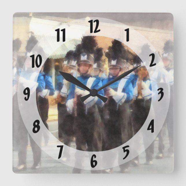 Reloj Cuadrado Marching Band (Anverso)