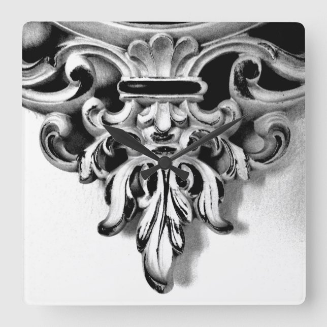 Reloj Cuadrado Marco francés (Anverso)