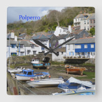 Marea baja de Polperro Cornualles Inglaterra