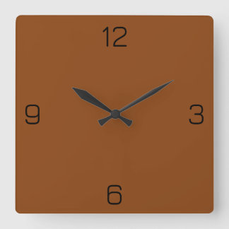 Reloj Cuadrado Marrón de silla 8B4513 Color - Opción para agregar