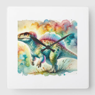 Reloj Cuadrado Marshosaurus Dreams 020924AREF124 - Watercolor