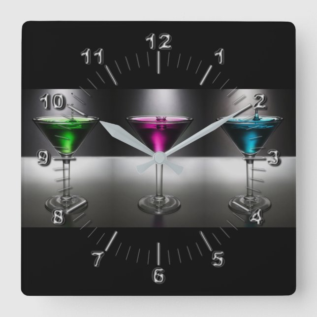 Reloj Cuadrado Martini (Anverso)