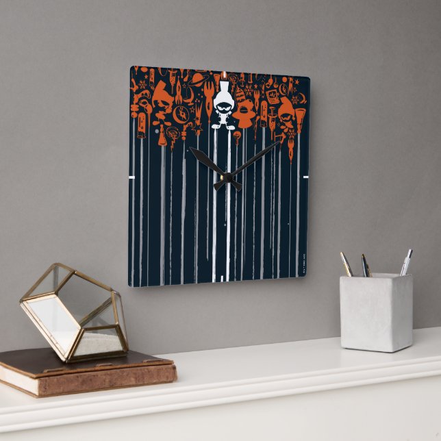 Reloj Cuadrado MARVIN LAS armas MARTIAN™ de destrucción masiva (Oficina)