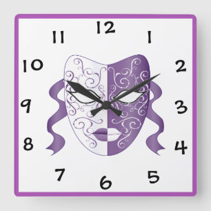 Reloj Cuadrado Máscara