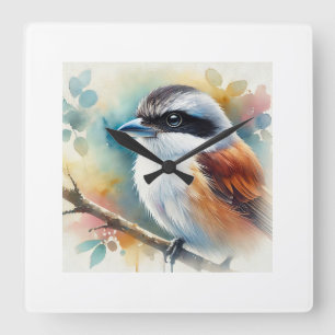 Reloj Cuadrado Masked Shrike 180724AREF129 - Watercolor