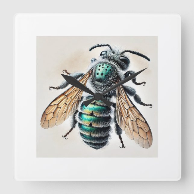 Reloj Cuadrado Mason Bee 161024IREF237 - Watercolor (Anverso)