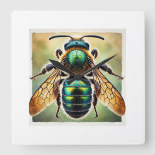 Reloj Cuadrado Mason Bee in Natural Harmony 061124IREF231 - Water