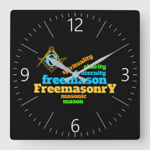 Reloj Cuadrado Masonería