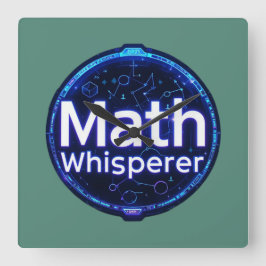 Reloj Cuadrado Math Teacher Math Whisperer