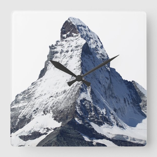 Reloj Cuadrado Matterhorn, Hausberg in den Schweizer Alpen (Anverso)