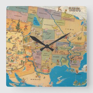 Reloj Cuadrado ¡"Mayor! "Los Ángeles y los Estados Unidos