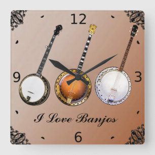 RELOJ CUADRADO ME ENCANTA BANJOS
