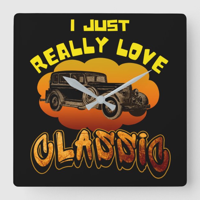 Reloj Cuadrado me encanta el clásico  (Anverso)