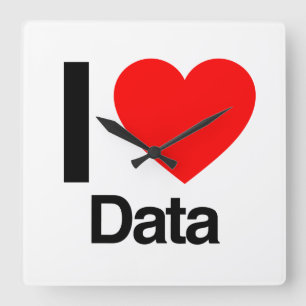 Reloj Cuadrado me encantan los datos