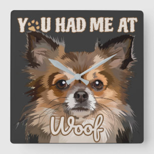 Reloj Cuadrado Me Tenías En Woof Perros Pomerania