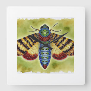 Reloj Cuadrado Mecynippus Insect Dorsal View 010824IREF238 - Wate