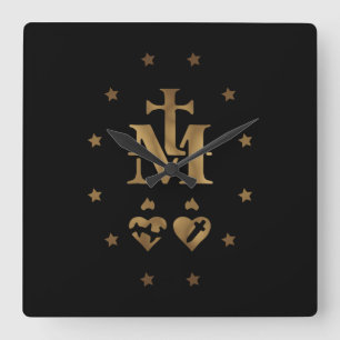 Reloj Cuadrado Medalla milagrosa, Medalla de Nuestra Señora de l