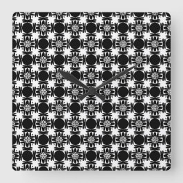 Reloj Cuadrado Medallón de Obsidiana