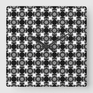 Reloj Cuadrado Medallón de Obsidiana   