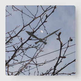 Reloj Cuadrado Media Luna en la luz del día