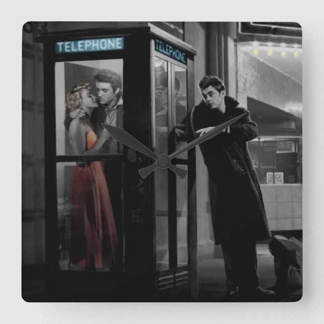 Reloj Cuadrado Medianoche (Anverso)