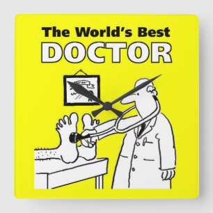 Reloj Cuadrado Médica Bedside Manner No Bastante Correcto