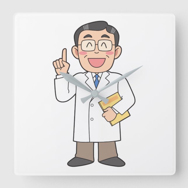 Reloj Cuadrado Médico (Anverso)