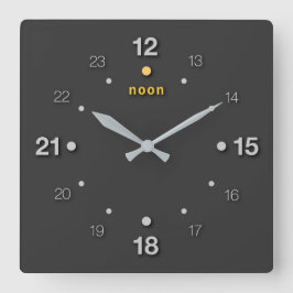 Reloj Cuadrado mediodía