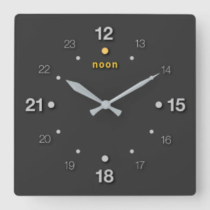 Reloj Cuadrado mediodía