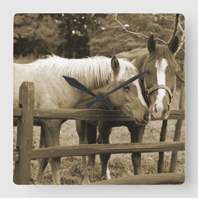 Reloj Cuadrado Mejores amigos (Anverso)