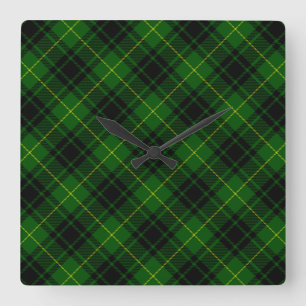 Reloj Cuadrado Melocotonería tartan de MacArthur