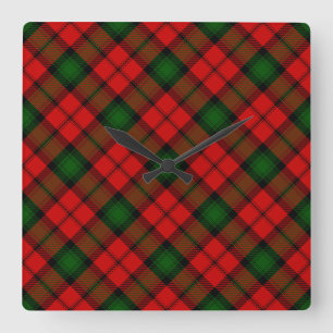 Reloj Cuadrado Melocotonus tartan