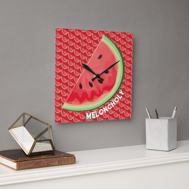 Reloj Cuadrado Meloncolía (Oficina)