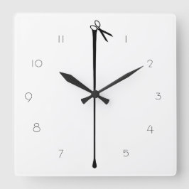 Reloj Cuadrado MELTPOINT BLANCO Hot Black Scissors